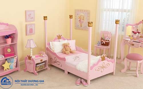 Hướng dẫn trang trí phòng ngủ dễ thương cho bé gái với nội thất đồng bộ