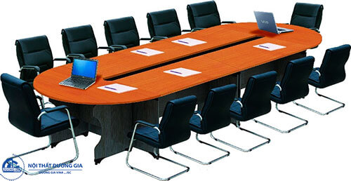 Mẫu bàn ghế cho phòng họp năng động: bàn NTH4315 - ghế SL718M