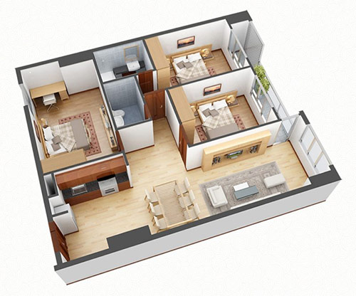 Những lưu ý quan trọng khi thiết kế nội thất chung cư 3 phòng ngủ